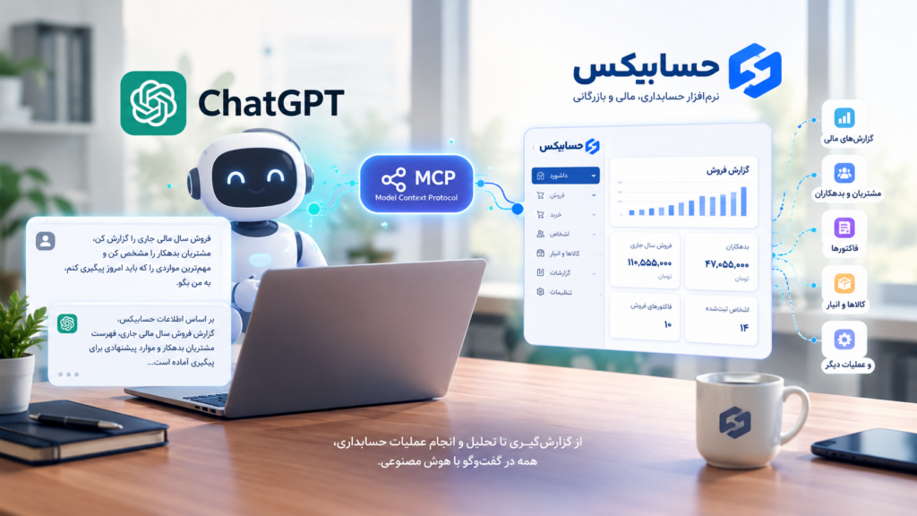 اتصال حسابیکس به ChatGPT با MCP؛ راهنمای کامل راه‌اندازی و استفاده از هوش مصنوعی در حسابداری